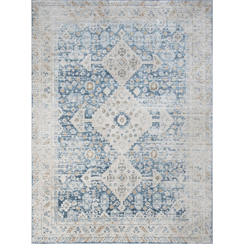 Conrad Home Generations 2' x 3' Trad Rug, Navy Medallion/SW