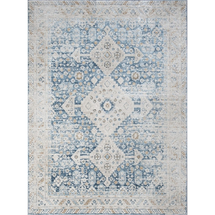 Conrad Home Generations 5'3'' x 7'3'' Trad Rug, Navy Medallion/SW - GEN70035-7
