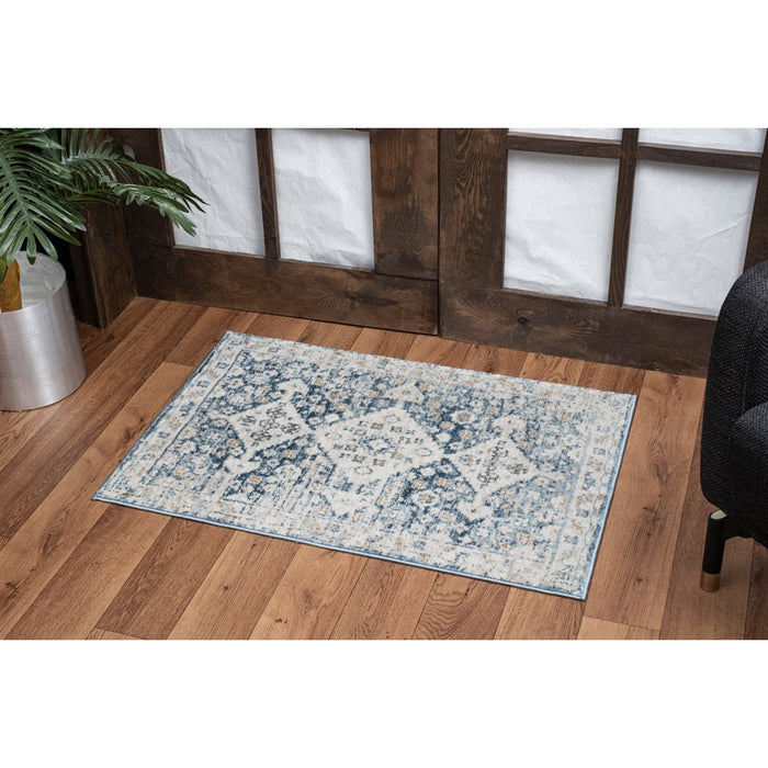 Conrad Home Generations 5'3'' x 7'3'' Trad Rug, Navy Medallion/SW