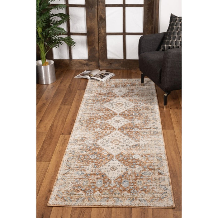 Conrad Home Generations 2'7'' x 7'3'' Runner, Rust Medallion/SW
