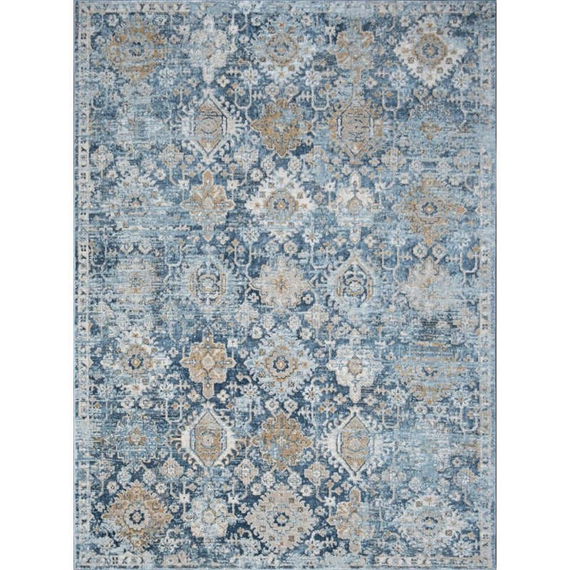 Conrad Home Generations 2' x 3' Trad Rug, Navy Trad/All Over