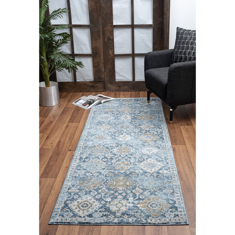 Conrad Home Generations 2' x 3' Trad Rug, Navy Trad/All Over