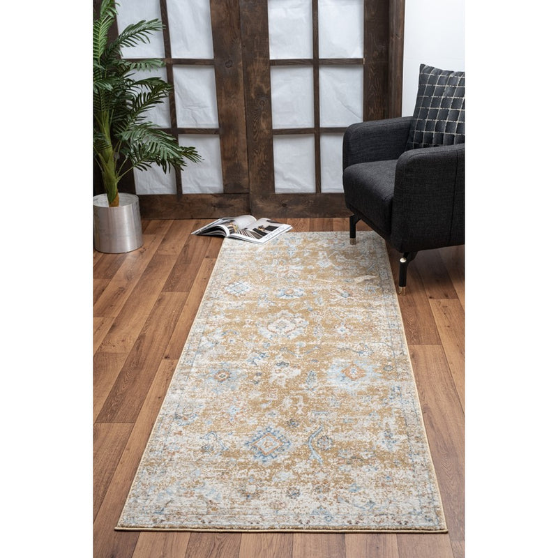 Conrad Home Generations 2'7'' x 7'3'' Runner, Gold Trad/All Over
