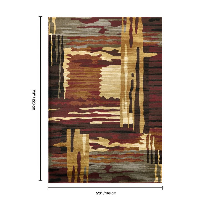 Haus Appeal Delight Stripe 5'3'' x 7'3'' Area Rug, Multi