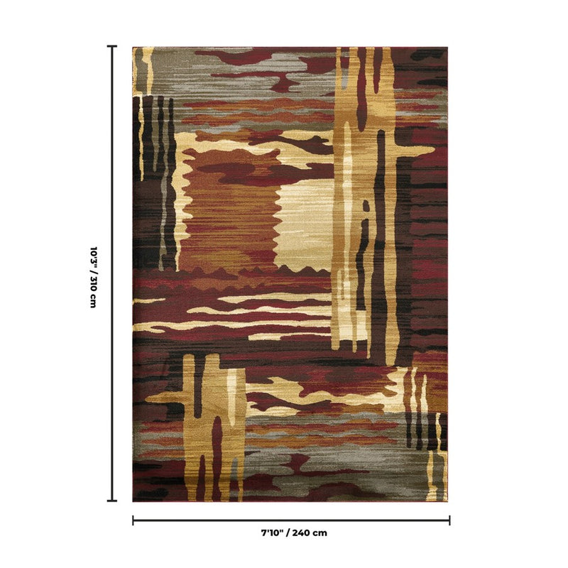 Haus Appeal Delight Stripes 7'10" x 10'3" Area Rug, Multi