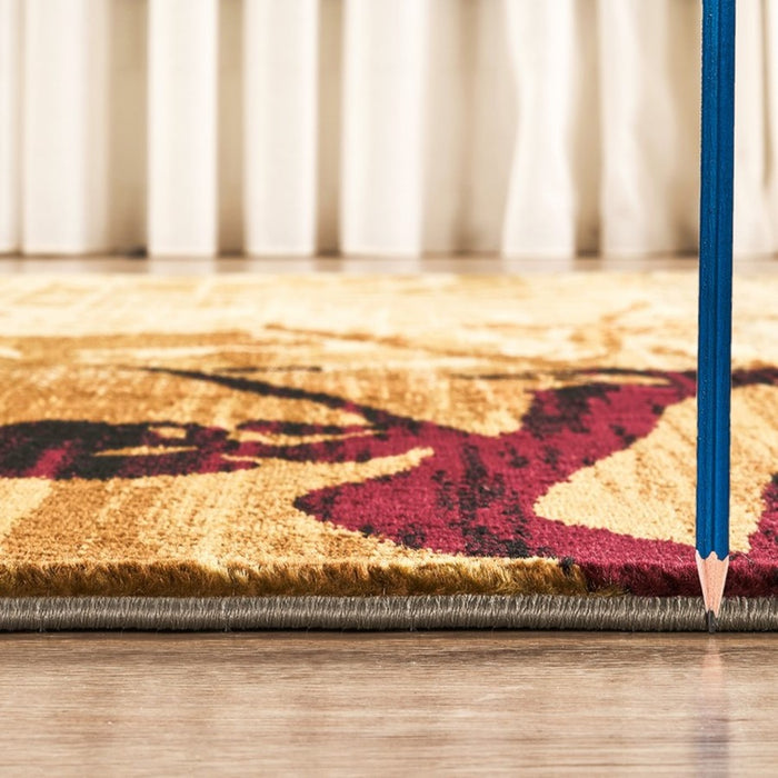 Haus Appeal Delight Nature 5'3'' x 7'3'' Area Rug, Multi