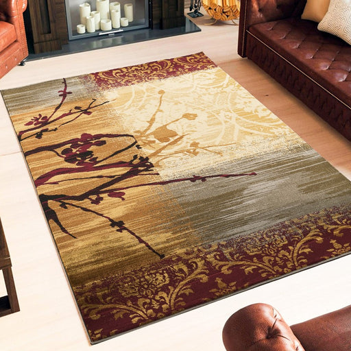 Haus Appeal Delight Nature 7'10" x 10'3" Area Rug, Multi