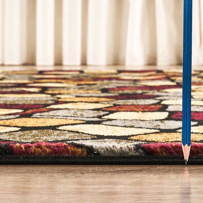 Haus Appeal Ambiance Tile 5'3'' x 7'3'' Area Rug, Multi