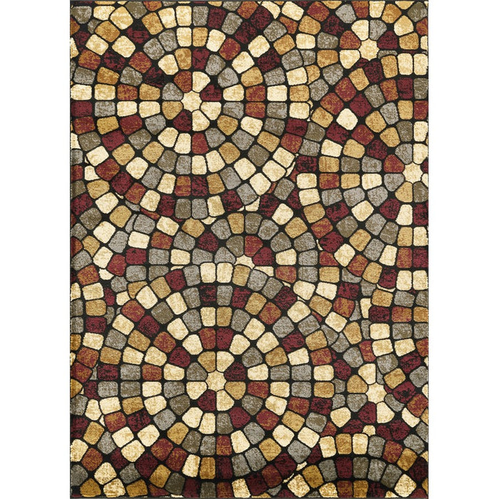 Haus Appeal Ambiance Tile 7'10" x 10'3" Area Rug, Multi - HA-DYN70918-10