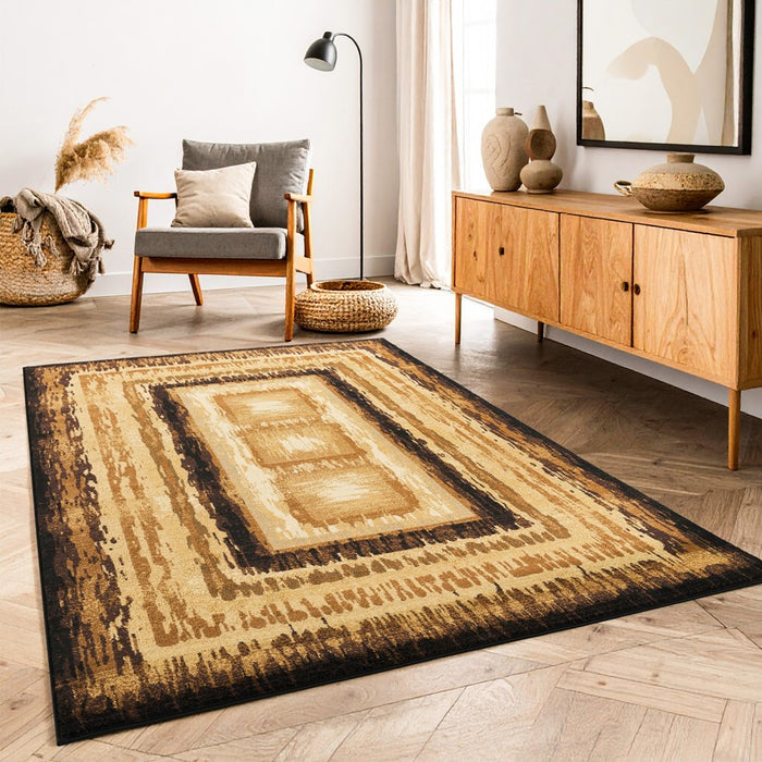 Haus Appeal Ambiance Abstract 7'10" x 10'3" Area Rug, Multi