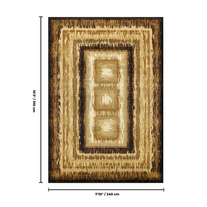 Haus Appeal Ambiance Abstract 7'10" x 10'3" Area Rug, Multi