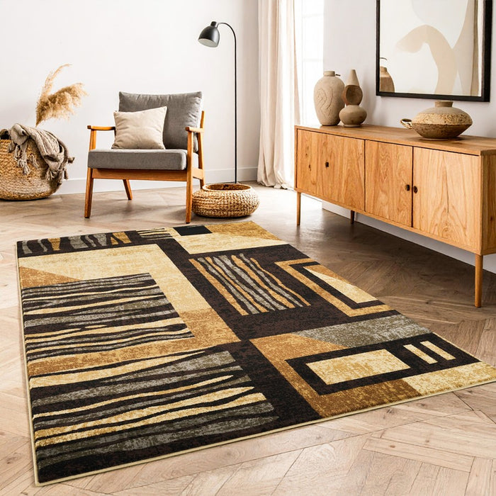 Haus Appeal Ambiance Modern 7'10" x 10'3" Area Rug, Multi