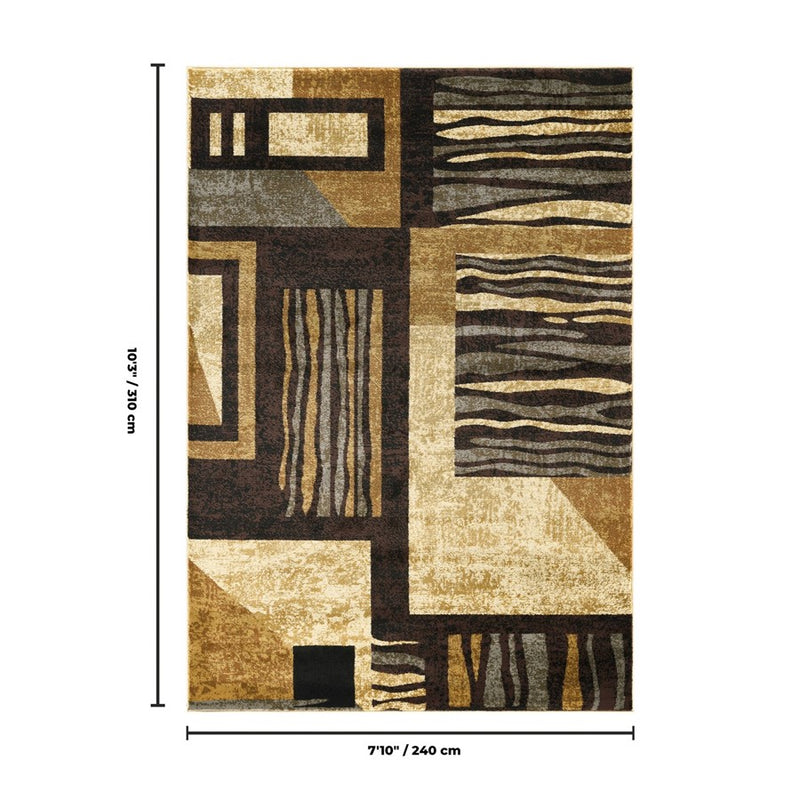 Haus Appeal Ambiance Modern 7'10" x 10'3" Area Rug, Multi