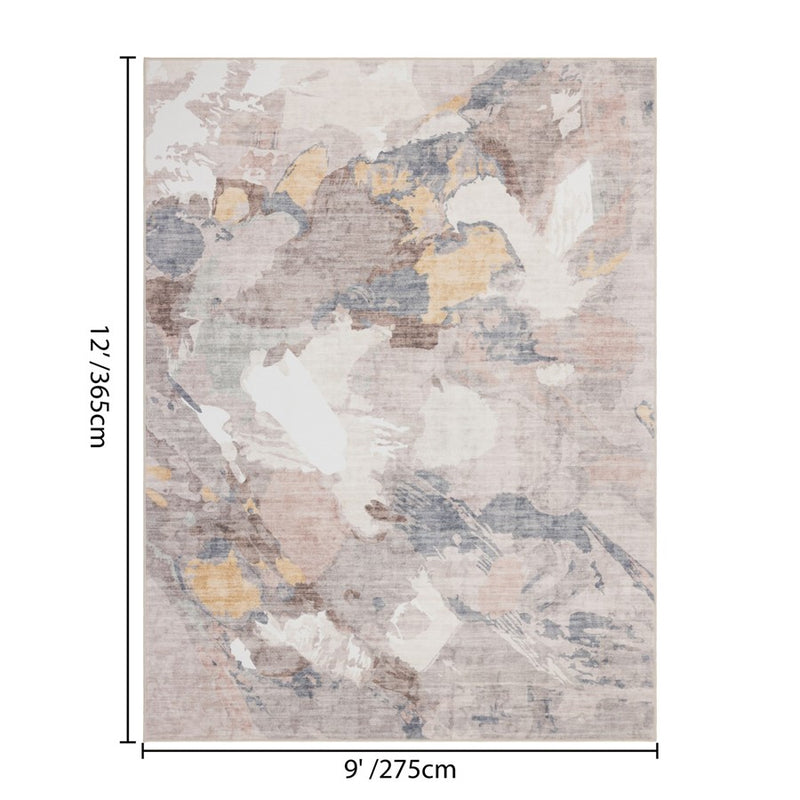 Haus Appeal Hamford 9x12 Multi Area Rug, Beige