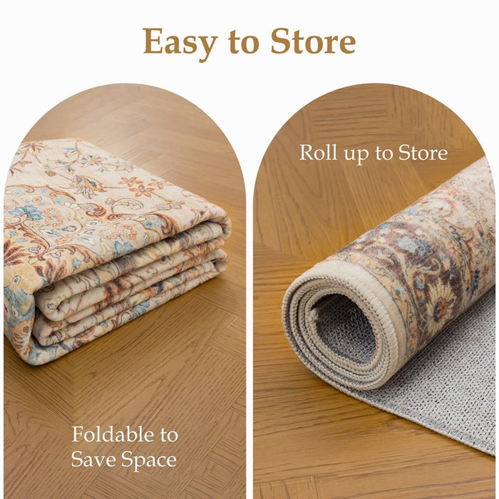 Haus Appeal Hamford Medallion 5x7 Ivory Area Rug