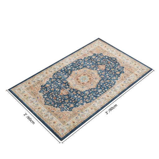 Haus Appeal Hamford Medallion 2x3 Navy Accent Rug