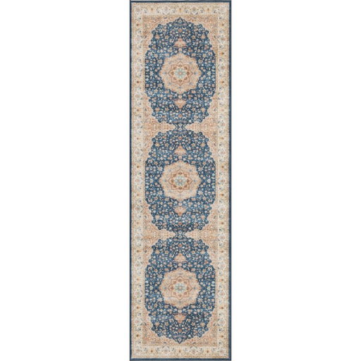 Haus Appeal Designs Hamford Medallion 2x7 Navy Runner Rug - HA-HAM40032-7