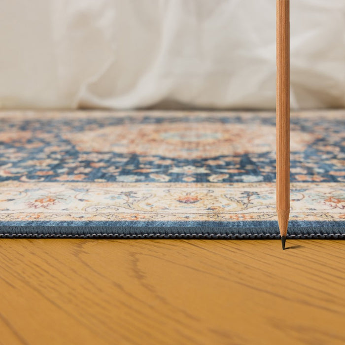 Haus Appeal Hamford Medallion 2x7 Navy Runner Rug
