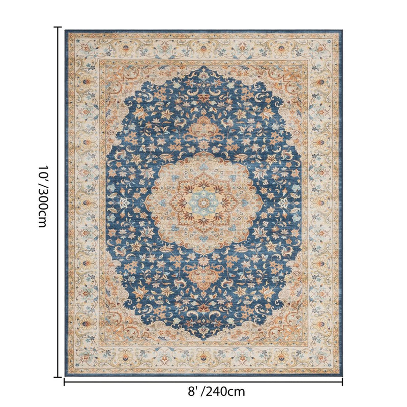 Haus Appeal Hamford Medallion 8x10 Navy Area Rug
