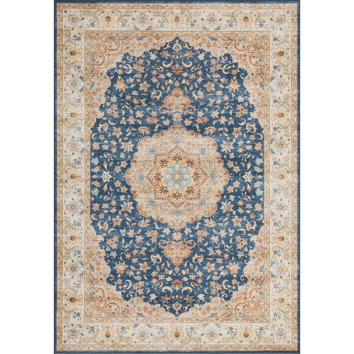 Haus Appeal Designs Hamford Medallion 9x12 Navy Area Rug - HA-HAM40039-12