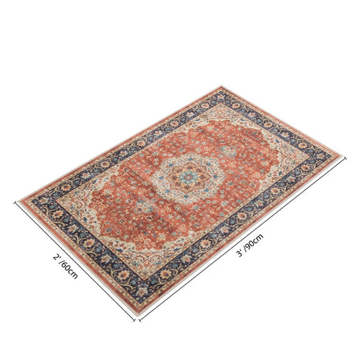 Haus Appeal Designs Hamford Medallion 2x3 Red Accent Rug