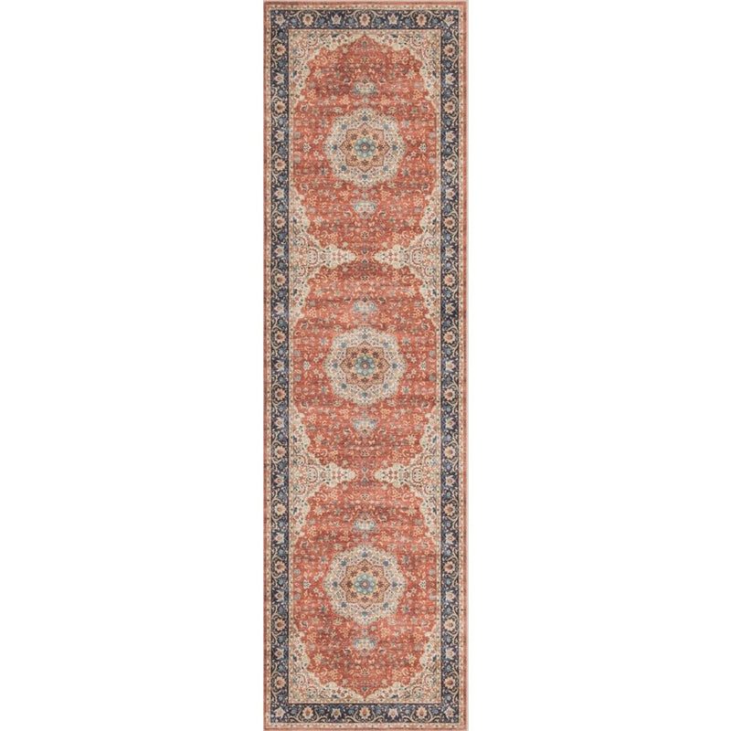 Haus Appeal Designs Hamford Medallion 2x7 Red Runner Rug - HA-HAM40042-7