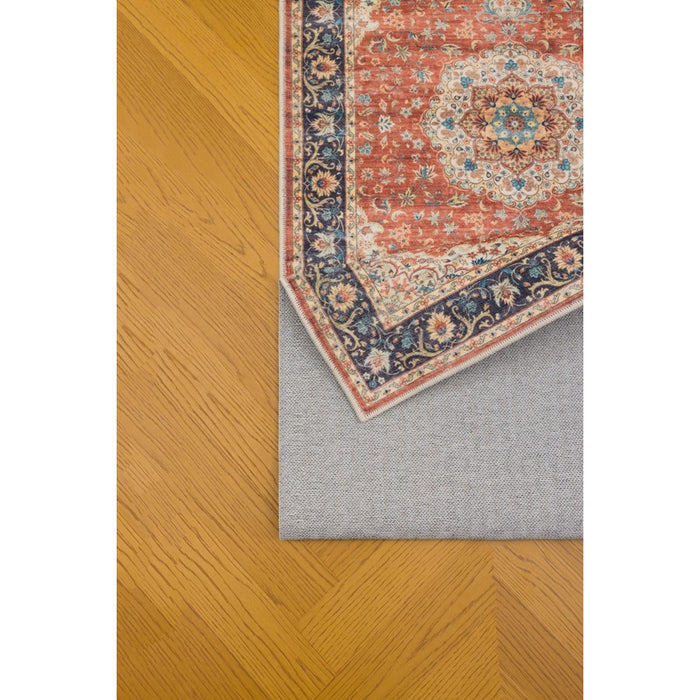 Haus Appeal Designs Hamford Medallion 2x7 Red Runner Rug