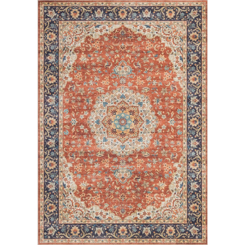 Haus Appeal Designs Hamford Medallion 5x7 Red Area Rug - HA-HAM40045-7