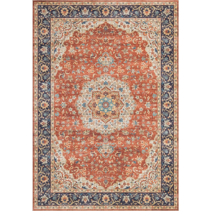 Haus Appeal Designs Hamford Medallion 5x7 Red Area Rug - HA-HAM40045-7
