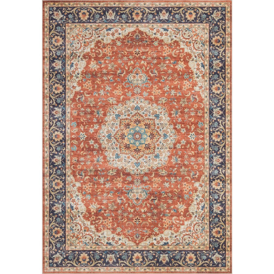 Haus Appeal Designs Hamford Medallion 5x7 Red Area Rug - HA-HAM40045-7