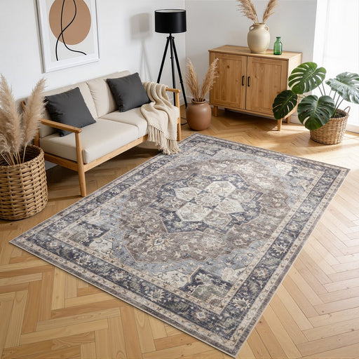 Haus Appeal Hamford 10x14 Brown Area Rug