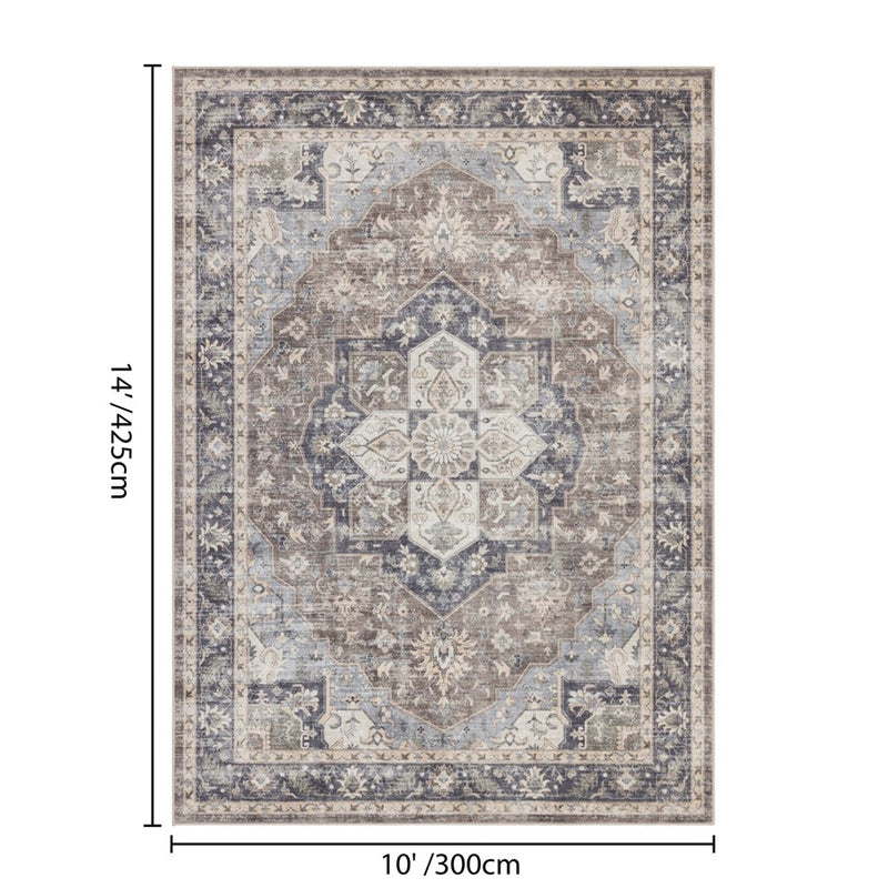 Haus Appeal Hamford 10x14 Brown Area Rug
