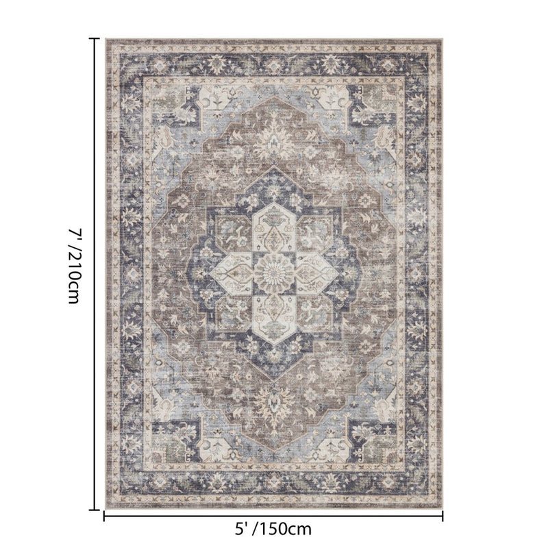 Haus Appeal Hamford 5x7 Brown Area Rug
