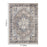 Haus Appeal Hamford 5x7 Brown Area Rug