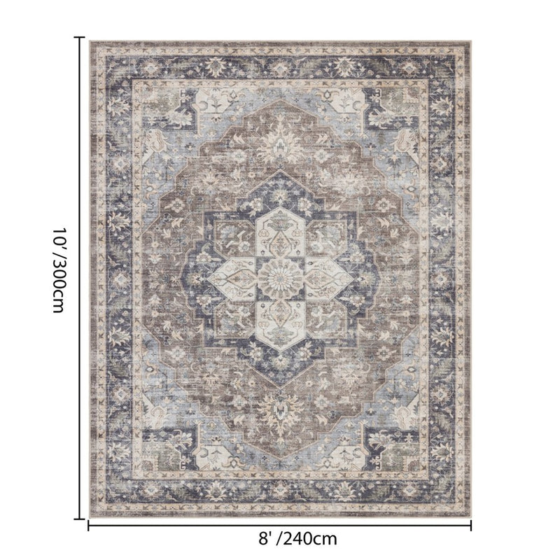 Haus Appeal Hamford 8x10 Brown Area Rug
