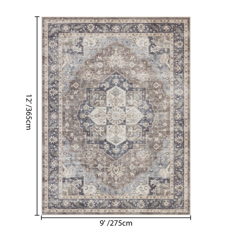 Haus Appeal Hamford 9x12 Brown Area Rug