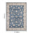 Haus Appeal Hamford 10x14 Navy Area Rug