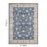 Haus Appeal Designs Hamford 5x7 Navy Area Rug