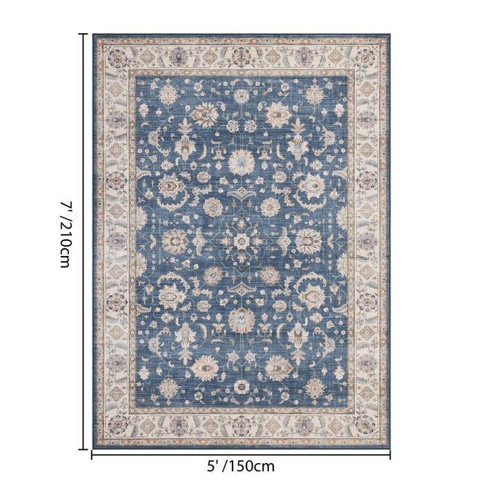 Haus Appeal Designs Hamford 5x7 Navy Area Rug
