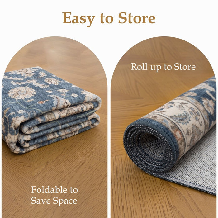 Haus Appeal Designs Hamford 5x7 Navy Area Rug