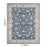 Haus Appeal Hamford 8x10 Navy Area Rug