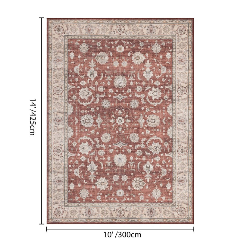 Haus Appeal Hamford 10x14 Red Area Rug