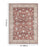 Haus Appeal Designs Hamford 10x14 Red Area Rug