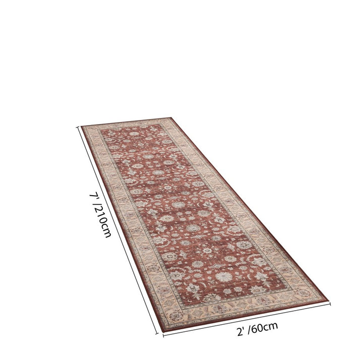 Haus Appeal Designs Hamford 2x7 Red Runner Rug