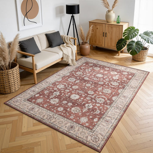 Haus Appeal Designs Hamford 8x10 Red Area Rug