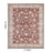 Haus Appeal Designs Hamford 8x10 Red Area Rug