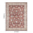Haus Appeal Designs Hamford 9x12 Red Area Rug