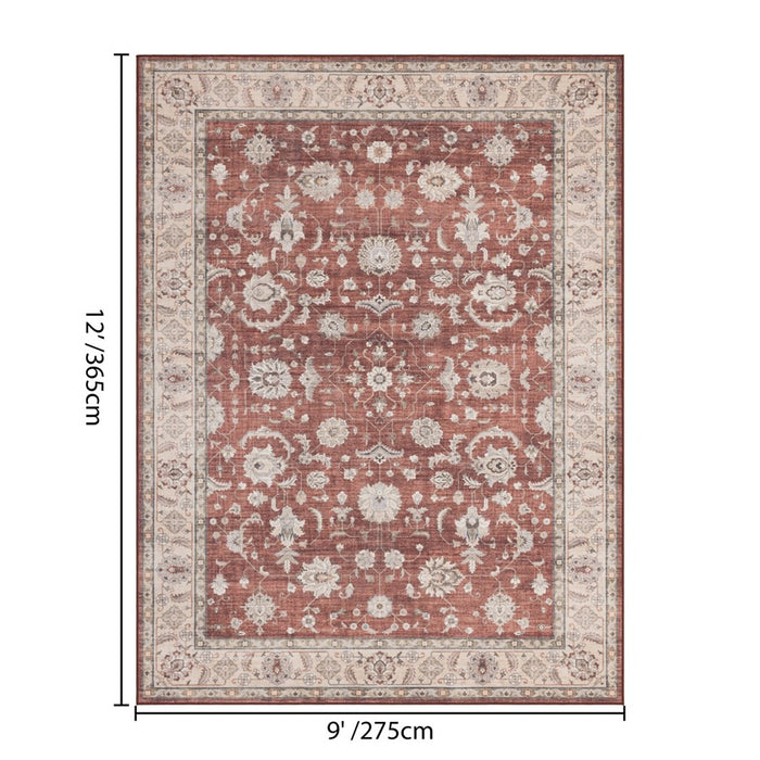 Haus Appeal Designs Hamford 9x12 Red Area Rug