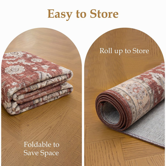 Haus Appeal Designs Hamford 9x12 Red Area Rug