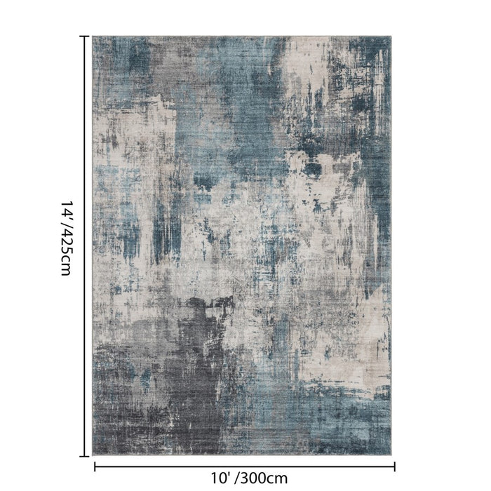 Haus Appeal Designs Metronova 10x14 Blue Area Rug